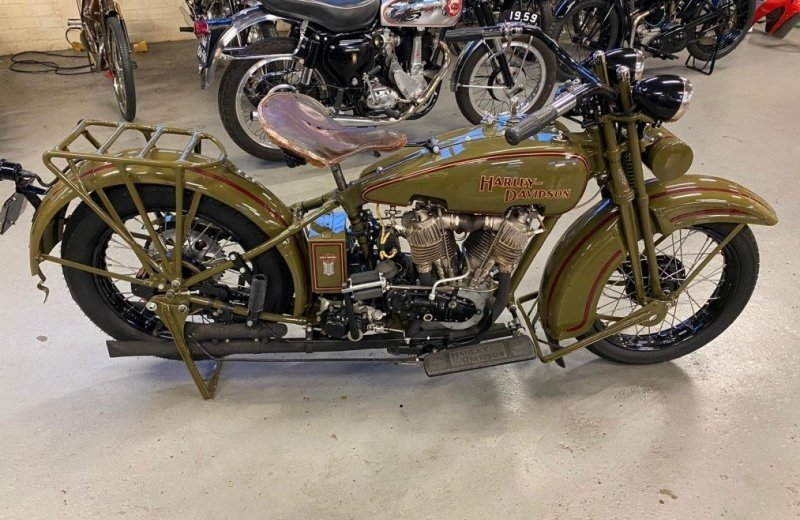 Harley davidson donkergroen 4