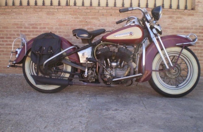 Harley davidson donkerrood zand 1
